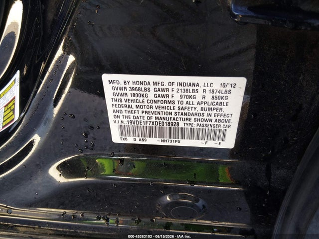 Продаж на аукціоні авто 2013 Acura Ilx 2.0l, vin: 19VDE1F7XDE018928, номер лоту: 45383102