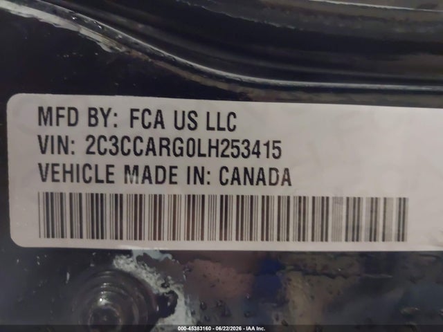 2020 Chrysler 300 Touring L Awd მანქანა იყიდება აუქციონზე, vin: 2C3CCARG0LH253415, აუქციონის ნომერი: 45383160