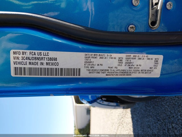 Jeep Compass Latitude 4x4 2024 3C4NJDBN5RT138698 Image 9