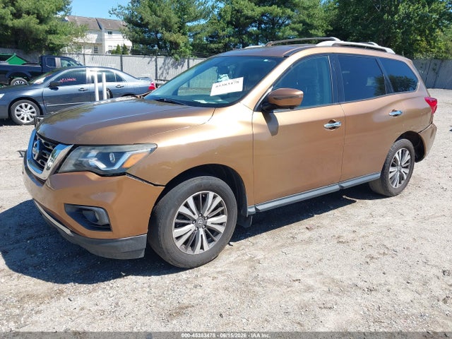 2017 Nissan Pathfinder Sl მანქანა იყიდება აუქციონზე, vin: 5N1DR2MM1HC609071, აუქციონის ნომერი: 45383478