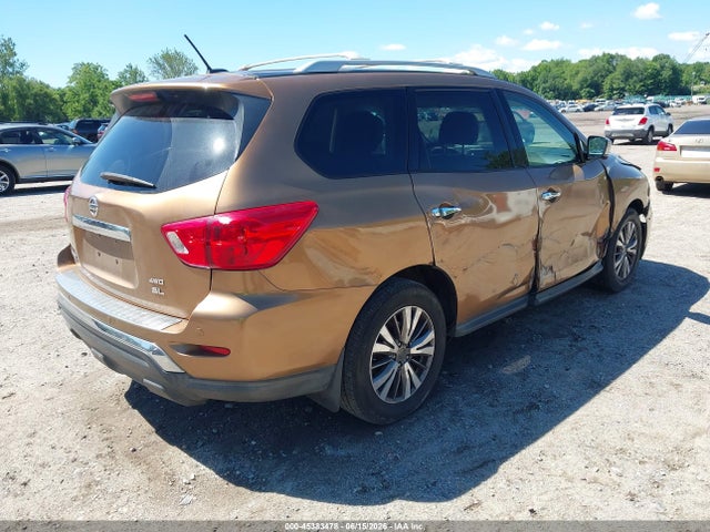 2017 Nissan Pathfinder Sl მანქანა იყიდება აუქციონზე, vin: 5N1DR2MM1HC609071, აუქციონის ნომერი: 45383478