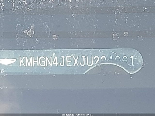 Aukcja sprzedaży 2018 Genesis G80 3.8, vin: KMHGN4JEXJU224061, numer aukcji: 45383526