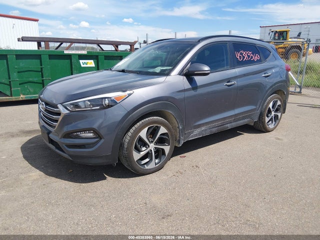 2016 Hyundai Tucson Limited მანქანა იყიდება აუქციონზე, vin: KM8J3CA24GU105555, აუქციონის ნომერი: 45383560