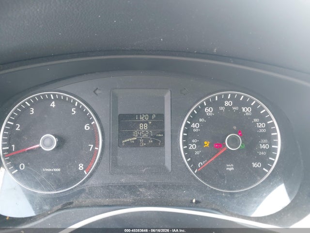 2012 Volkswagen Jetta 2.5l Se მანქანა იყიდება აუქციონზე, vin: 3VWDP7AJ2CM023209, აუქციონის ნომერი: 45383646