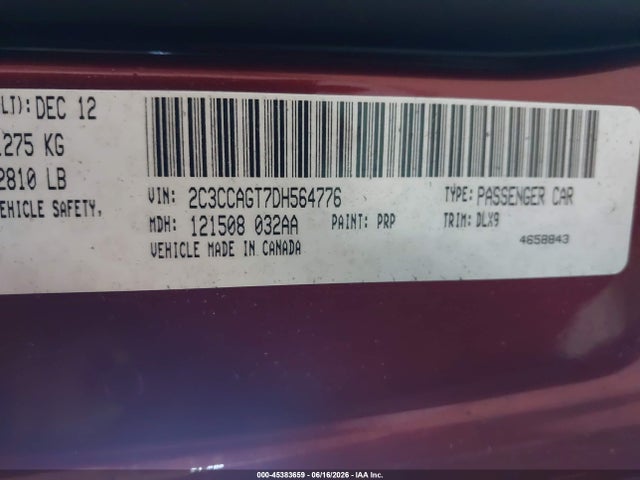Aukcja sprzedaży 2013 Chrysler 300 300s, vin: 2C3CCAGT7DH564776, numer aukcji: 45383659