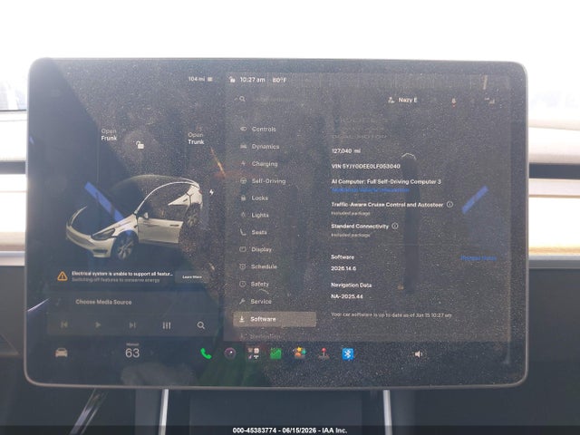 Продажа на аукционе авто 2020 Tesla Model Y Long Range Dual Motor All-wheel Drive, vin: 5YJYGDEE0LF053040, номер лота: 45383774