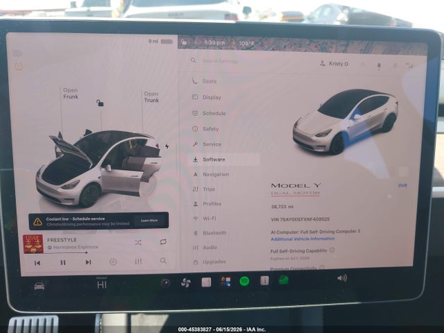 Продажа на аукционе авто 2022 Tesla Model Y Performance Dual Motor All-wheel Drive, vin: 7SAYGDEFXNF409525, номер лота: 45383827