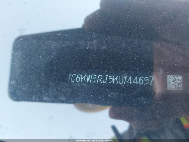 2019 Cadillac Ct6-v Blackwing მანქანა იყიდება აუქციონზე, vin: 1G6KW5RJ5KU144657, აუქციონის ნომერი: 45383929