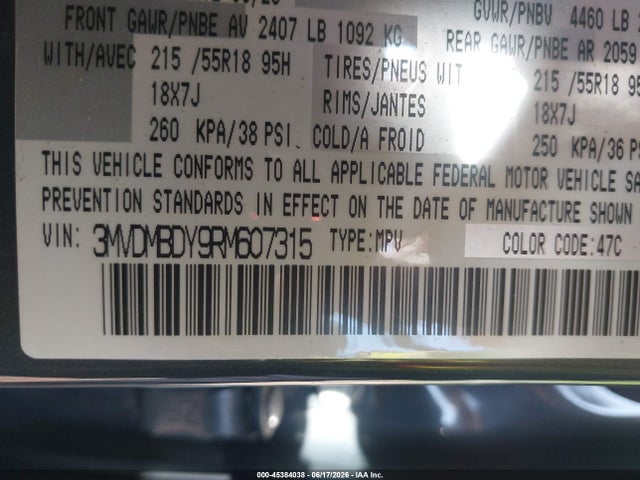 Aukcja sprzedaży 2024 Mazda Cx-30 2.5 Turbo Premium Package, vin: 3MVDMBDY9RM607315, numer aukcji: 45384038