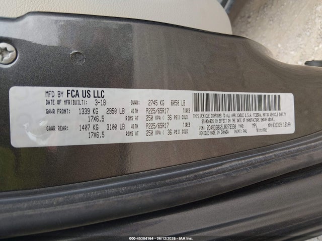 Dodge Grand Caravan Se 2018 2C4RDGBG5JR273330 Image 9