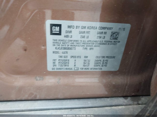Buick Encore 2016 KL4CJESB8GB565773 Image 9
