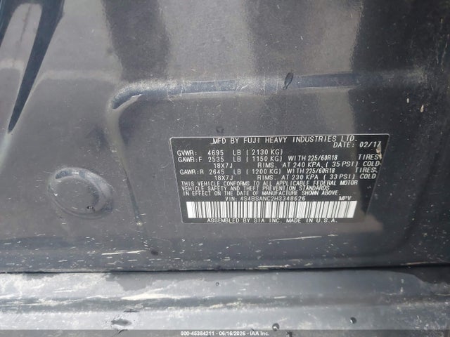 Subaru Outback 2.5i Limited 2017 4S4BSANC2H3348626 Image 9