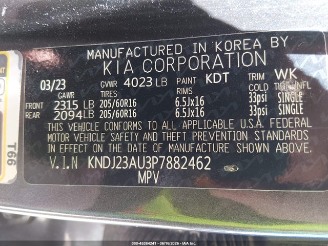 KIA SOUL LX 2023 KNDJ23AU3P7882462 Image 9