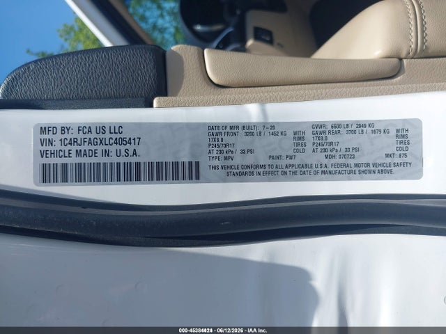 Jeep Grand Cherokee Laredo E 4x4 2020 1C4RJFAGXLC405417 Image 9