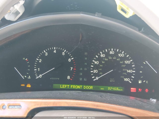 Auction sale of the 2000 Lexus Ls 400, vin: JT8BH28F1Y0171517, lot number: 45384536