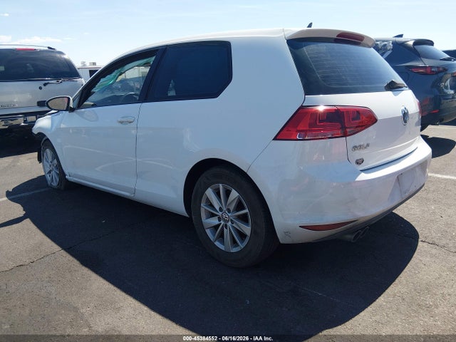 Продажа на аукционе авто 2015 Volkswagen Golf Tsi S 2-door, vin: 3VW917AU5FM063337, номер лота: 45384552