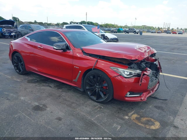 45384664 :رقم المزاد ، JN1FV7EL2JM631093 vin ، 2018 Infiniti Q60 3.0t Red Sport 400 مزاد بيع