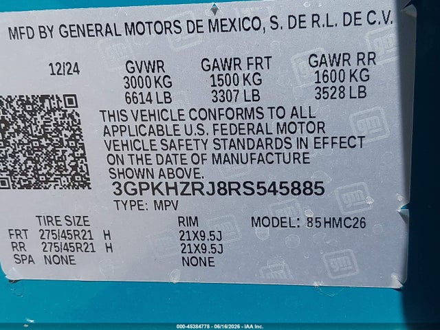Honda Prologue Elite 2024 3GPKHZRJ8RS545885 Image 9