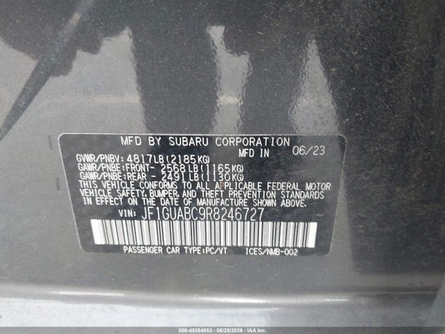 Subaru Impreza Base 5-door 2024 JF1GUABC9R8246727 Image 9