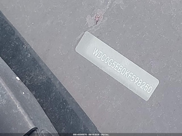 Aukcja sprzedaży 2019 Mercedes-benz Glc 350e 4matic, vin: WDC0G5EB0KF598250, numer aukcji: 45385076