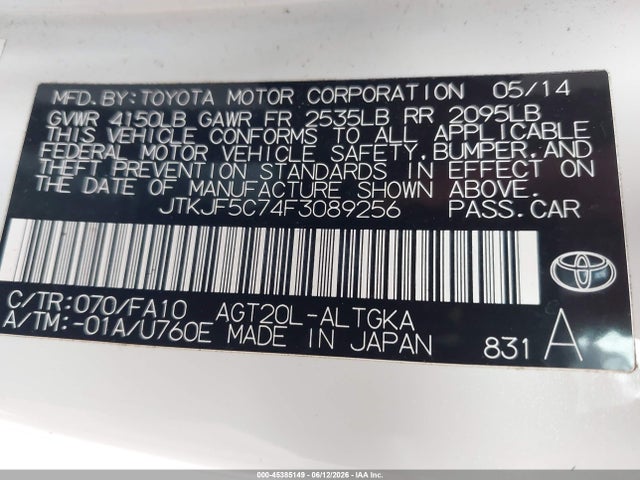 Scion TC 2015 JTKJF5C74F3089256 Image 9