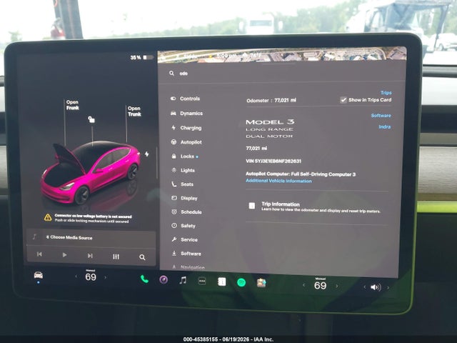 Tesla Model 3 Long Range Dual Motor All-wheel Drive 2022 5YJ3E1EB6NF262631 Image 7