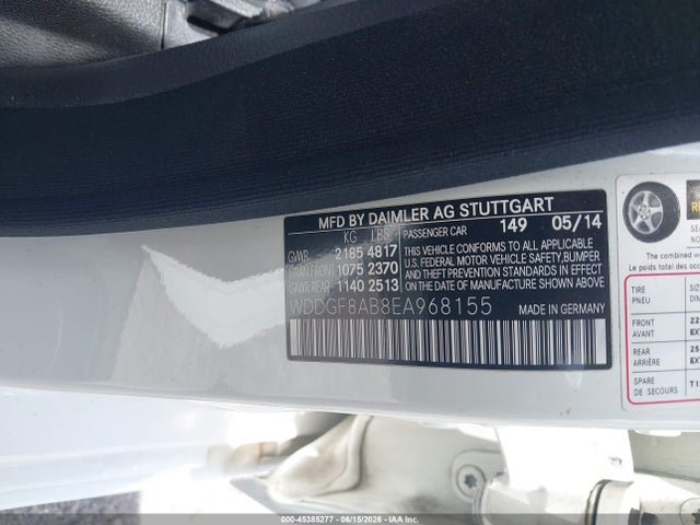 Продаж на аукціоні авто 2014 Mercedes-benz C 300 Sport 4matic, vin: WDDGF8AB8EA968155, номер лоту: 45385277