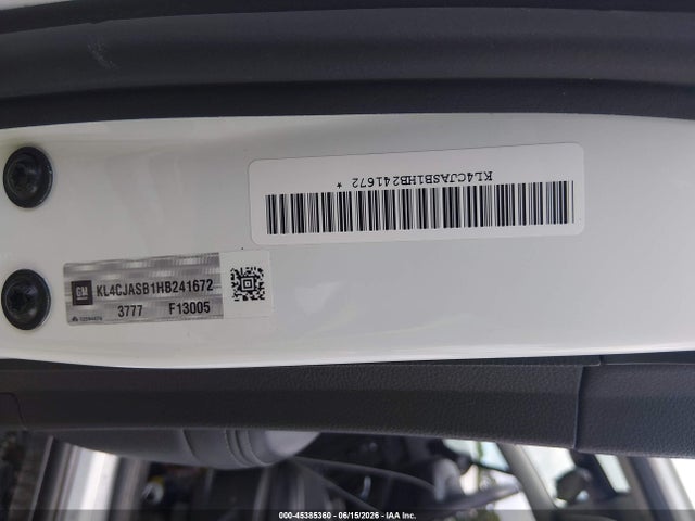 45385360 :رقم المزاد ، KL4CJASB1HB241672 vin ، 2017 Buick Encore Preferred مزاد بيع