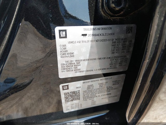 1GTR8AEK3LZ134906 GMC Sierra 1500 2wd Standard Box