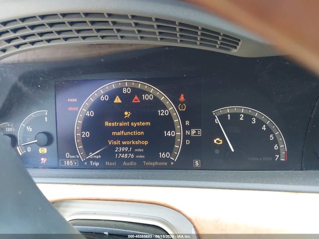 Aukcja sprzedaży 2007 Mercedes-benz S 550, vin: WDDNG71X67A031351, numer aukcji: 45385683