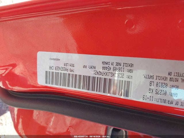 Dodge Charger Scat Pack Rwd 2019 2C3CDXGJ1KH742421 Image 9