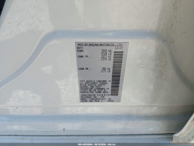 Nissan LEAF S 2024 1N4AZ1BV3RC554370 Image 9