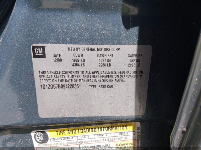 Продаж на аукціоні авто 2009 Chevrolet Malibu Ls, vin: 1G1ZG57B094228361, номер лоту: 45386071