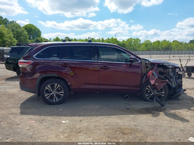 45386218 :رقم المزاد ، 5TDJKRFH7GS352158 vin ، 2016 Toyota Highlander Xle V6 مزاد بيع