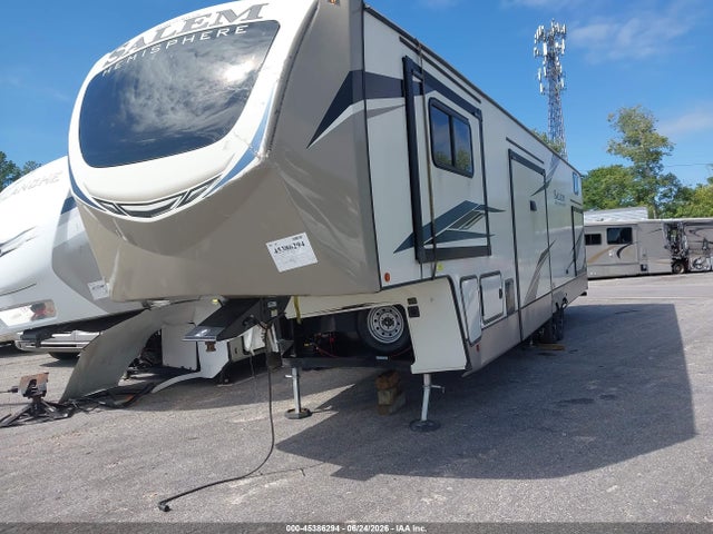 2022 Forest River Salem Travel Trailer მანქანა იყიდება აუქციონზე, vin: 4X4FSBP28NV009427, აუქციონის ნომერი: 45386294