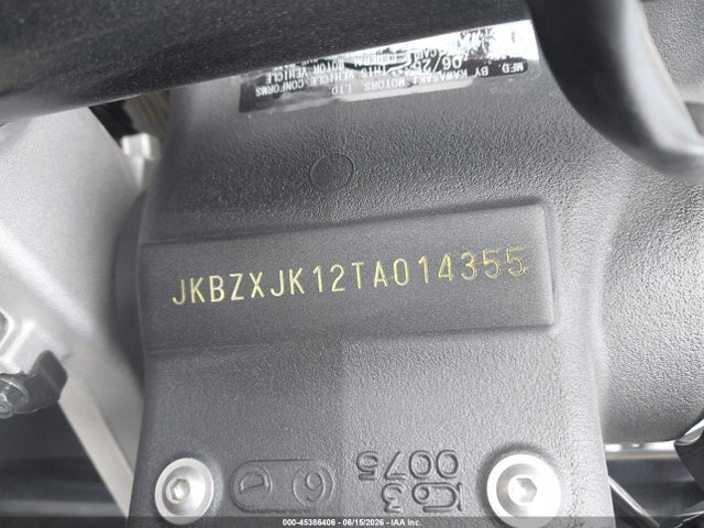 Продажа на аукционе авто 2026 Kawasaki Zx636 K, vin: JKBZXJK12TA014355, номер лота: 45386406