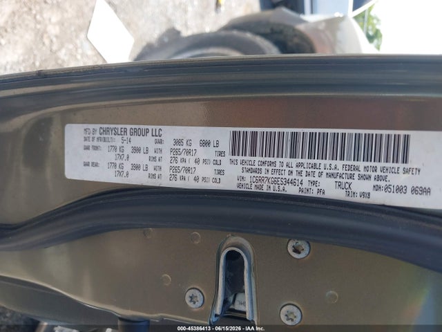 RAM 1500 Tradesman 2014 1C6RR7KG6ES344614 Image 9