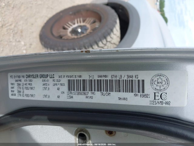 Aukcja sprzedaży 2011 Ram Ram 1500 Slt, vin: 1D7RV1GT2BS639637, numer aukcji: 45386436