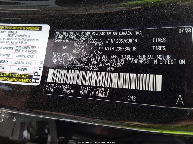 45386520 :رقم المزاد ، 2T2GGCEZ5RC040799 vin ، 2024 Lexus Nx 350 Premium مزاد بيع