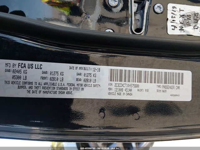 Dodge Charger R/t Rwd 2019 2C3CDXCT1KH575680 Image 9