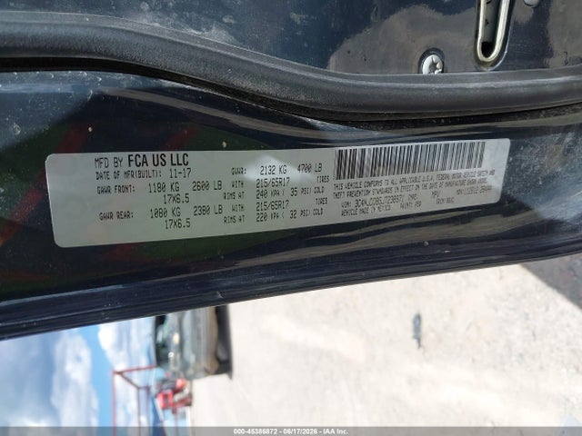 Продажа на аукционе авто 2018 Jeep Compass Trailhawk 4x4, vin: 3C4NJDDB5JT238971, номер лота: 45386872