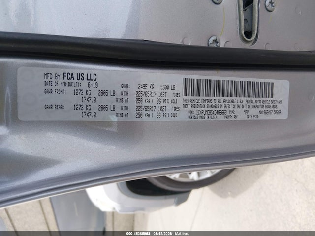 Jeep Cherokee Latitude 4x4 2019 1C4PJMCB5KD486669 Image 9