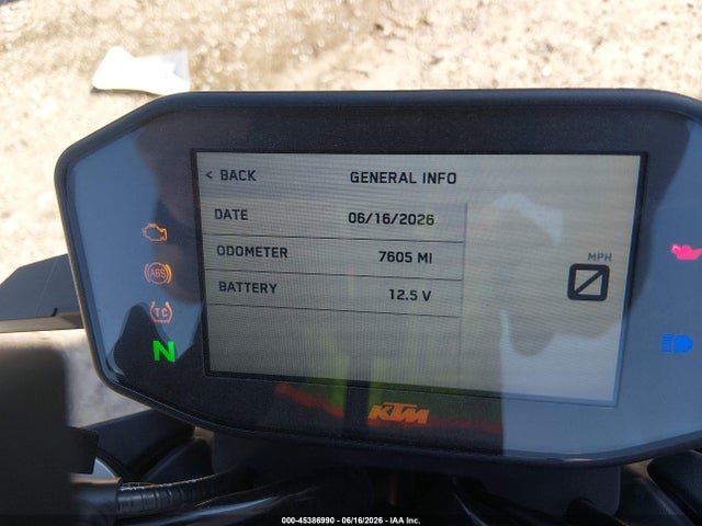 Aukcja sprzedaży 2020 Ktm 790 Duke, vin: VBKTU6409LM780073, numer aukcji: 45386990