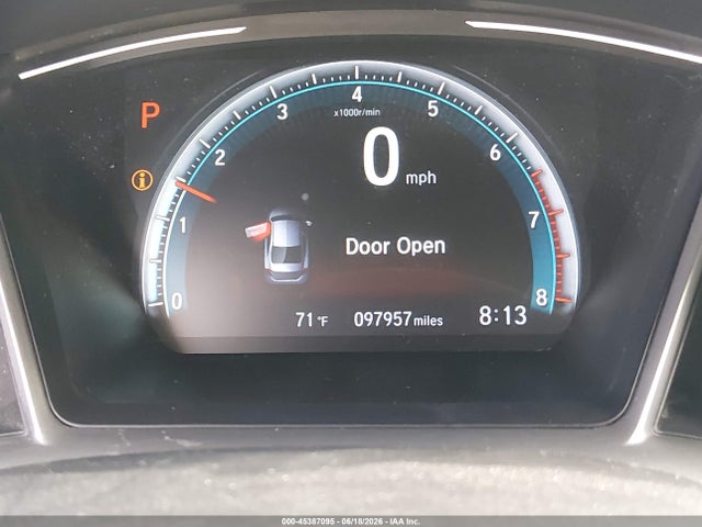 Auction sale of the 2018 Honda Civic Ex-l, vin: JHMFC1F79JX041200, lot number: 45387095