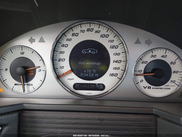 2003 Mercedes-benz E 55 Amg მანქანა იყიდება აუქციონზე, vin: WDBUF76JX3A344294, აუქციონის ნომერი: 45387149