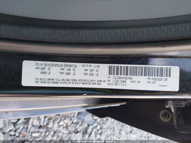 Продаж на аукціоні авто 2007 Chrysler Sebring Limited, vin: 1C3LC66K47N527430, номер лоту: 45387209
