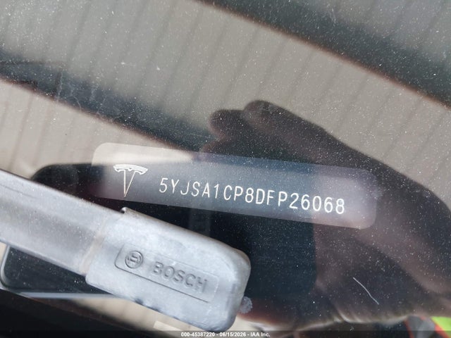 Продаж на аукціоні авто 2013 Tesla Model S Performance, vin: 5YJSA1CP8DFP26068, номер лоту: 45387220