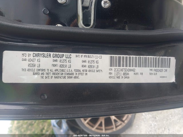 45387300 :رقم المزاد ، 2C3CCABT5EH200462 vin ، 2014 Chrysler 300 300s مزاد بيع