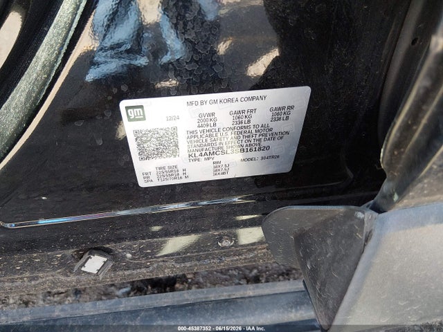 45387352 :رقم المزاد ، KL4AMCSL3SB161820 vin ، 2025 Buick Encore Gx Preferred Awd مزاد بيع