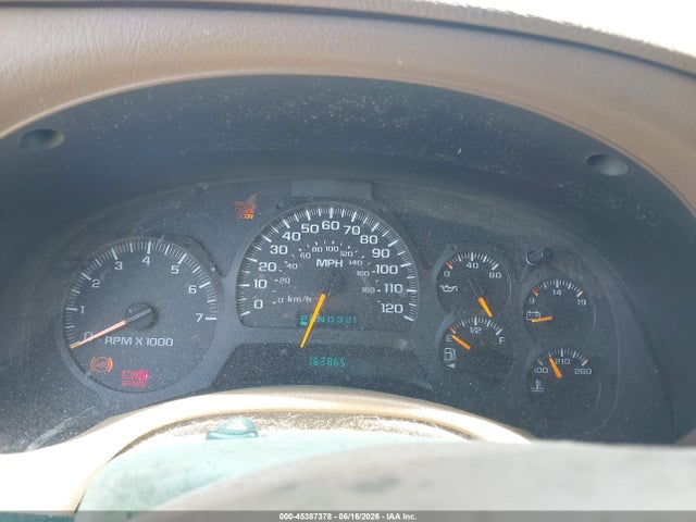 Aukcja sprzedaży 2002 Chevrolet Trailblazer Lt, vin: 1GNDS13S822266007, numer aukcji: 45387378
